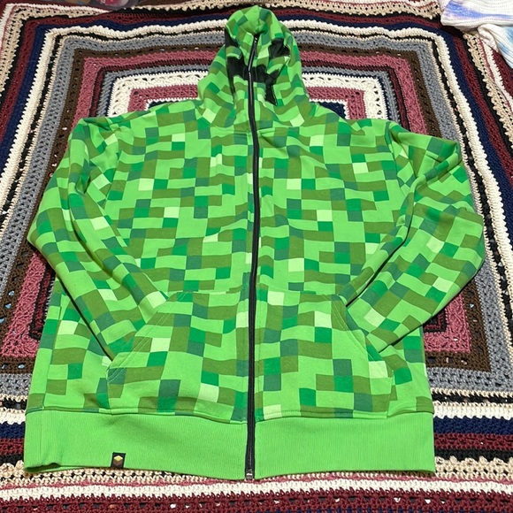 Jinx Jackets & Coats Jinx Minecraft Creeper Cosplay Hoodie Lg